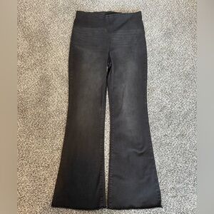 Knox Rose Women's High-Waist Pull-On Black Jeans, Flared Bootcut, Size 10